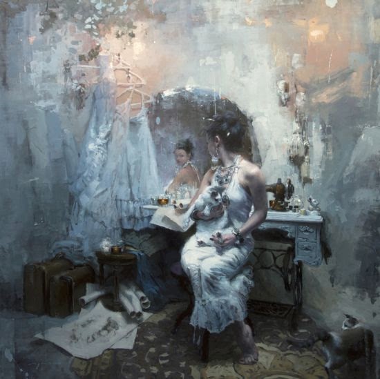 Jeremy Mann oil paintings beautiful women Jeremy Mann oil paintings beautiful women