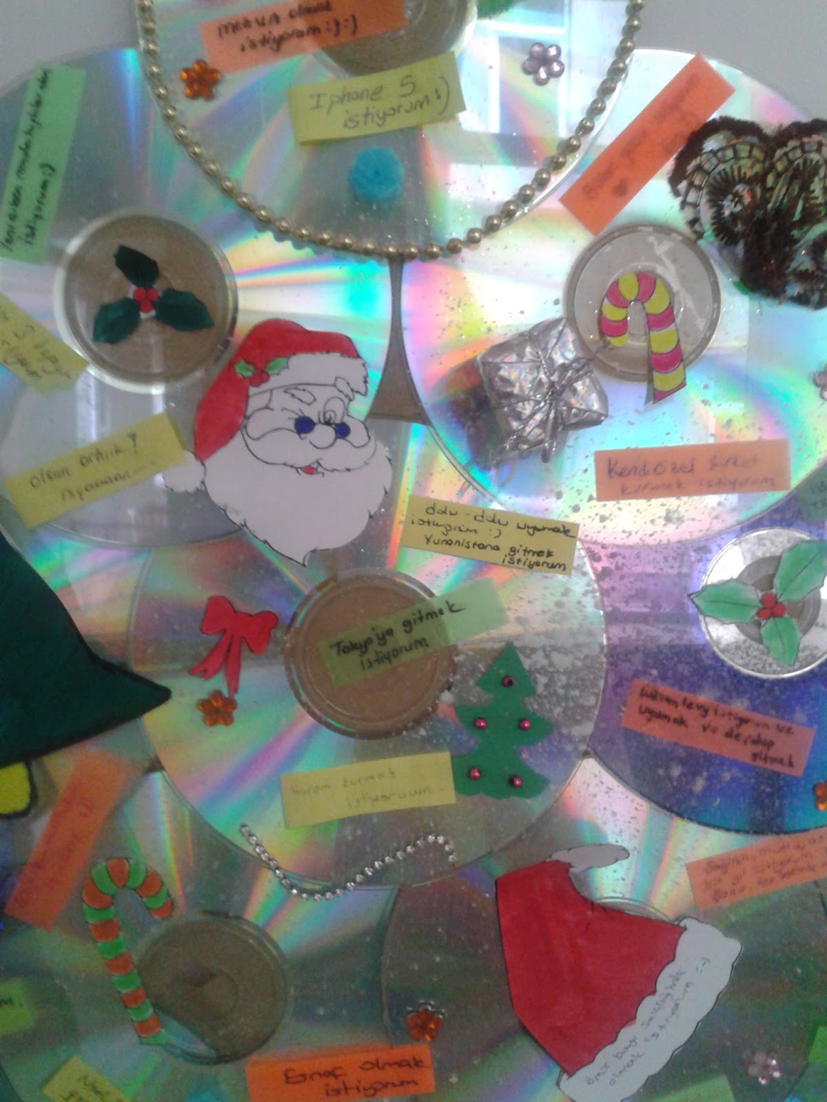 Ev dekorasyon hobi̇: yılbaşı ağacınızın tarzını seçtiniz mi? Bak Ben Ne Yaptım: Eski CD'lerden Yılbaşı Ağacı