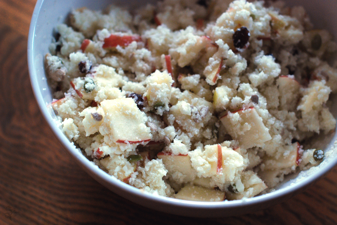 Vegan on the Go Raw Recipe Apple Raisin Salad