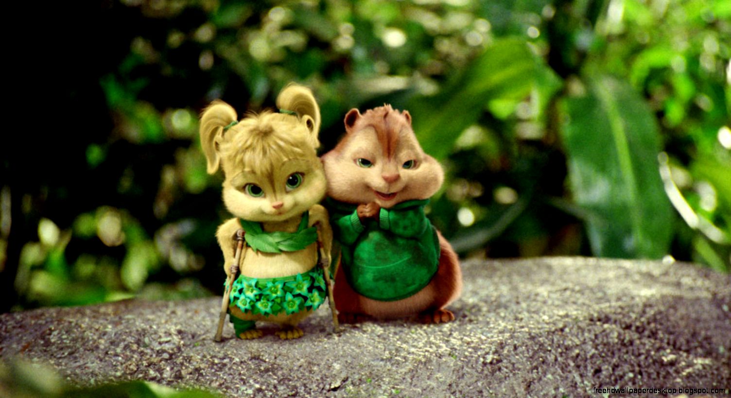 Alvin The Chipmunks Theodore and Eleanor HD Widescreen Wallpaper Alvin The Chipmunks Theodore and Eleanor HD Widescreen Wallpaper