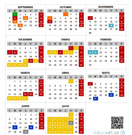 Calendario escolar 2015/2016