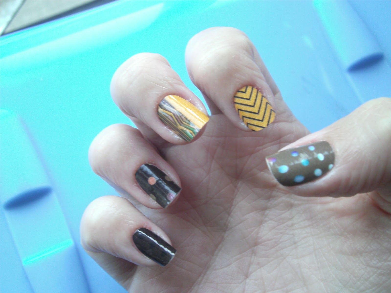 Just like I loved the bling factor of the Nail Rock wraps, I love how these