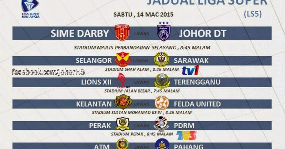 Jadual Siaran Langsung Liga Super 14 Mac 2015 Junablogg