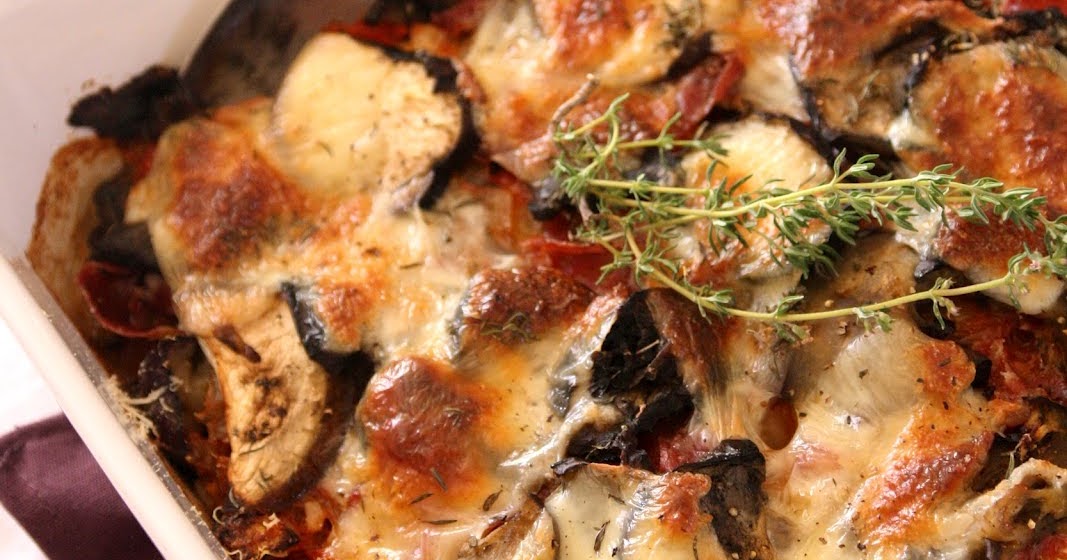 Verveine Pêche Gratin d'aubergines à la sicilienne