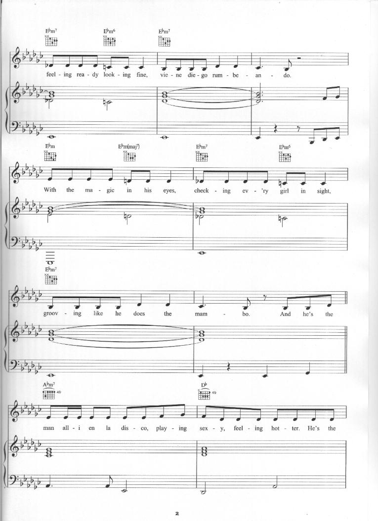 Las Ketchup Asereje (The Ketchup Song) Partituras de piano Sheet