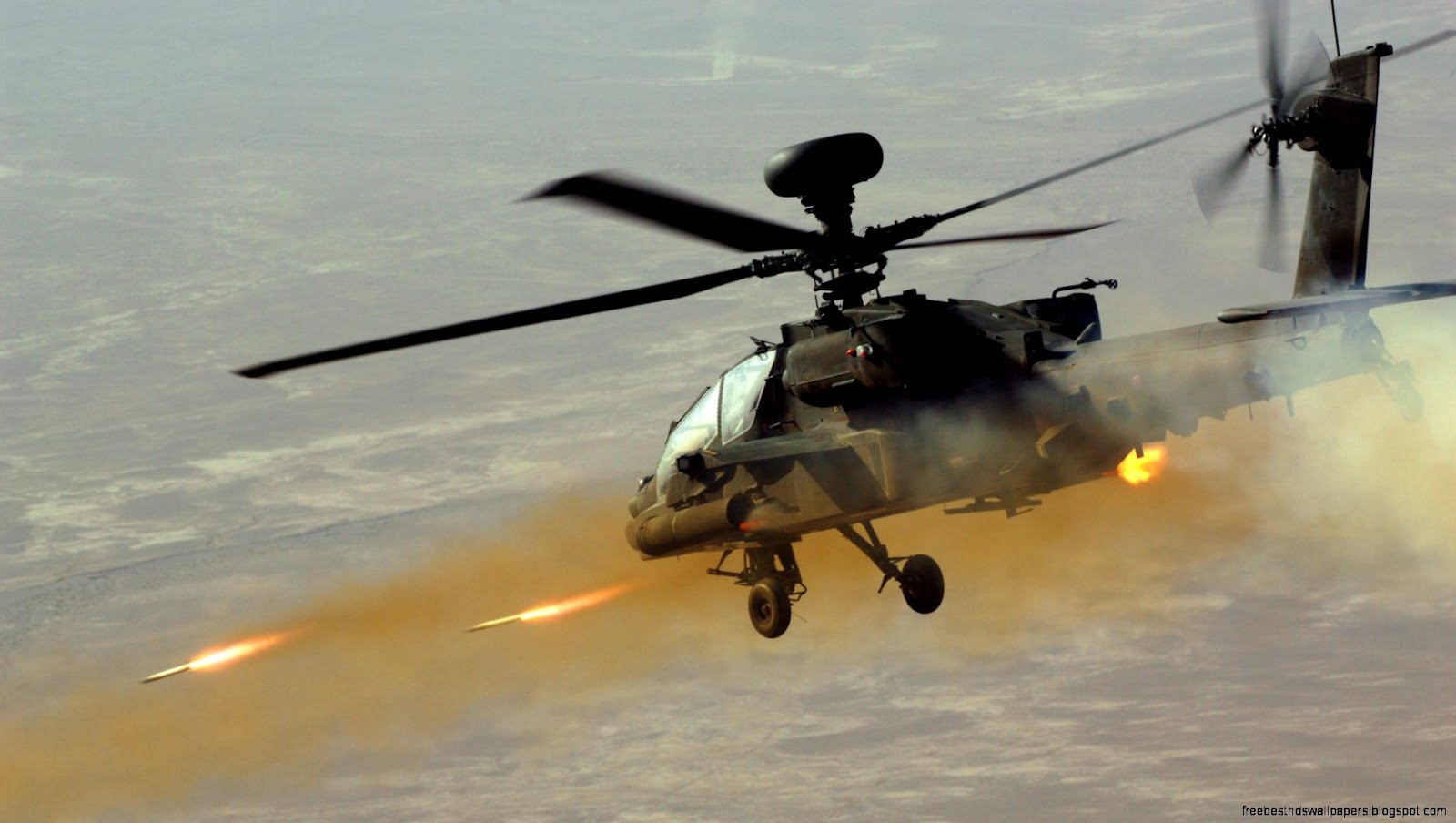 Apache Helicopter Firing Apache Helicopter Firing
