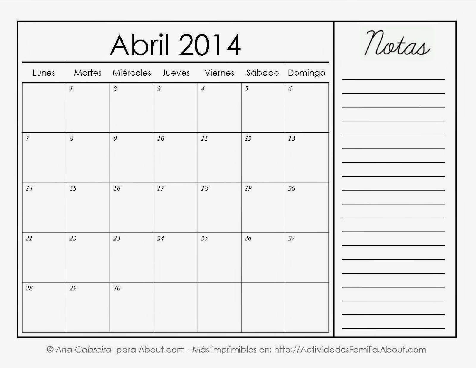 Calendario tareas abril: planifica y organiza tus actividades Calendario tareas abril: planifica y organiza tus actividades