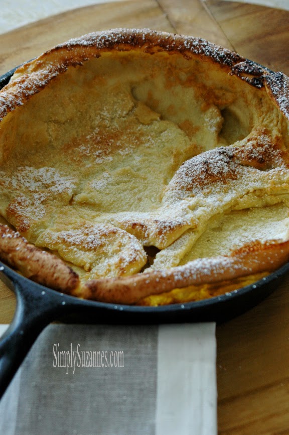 Simply Suzanne's AT HOME dutch baby . . . an ovenbaked pancake
