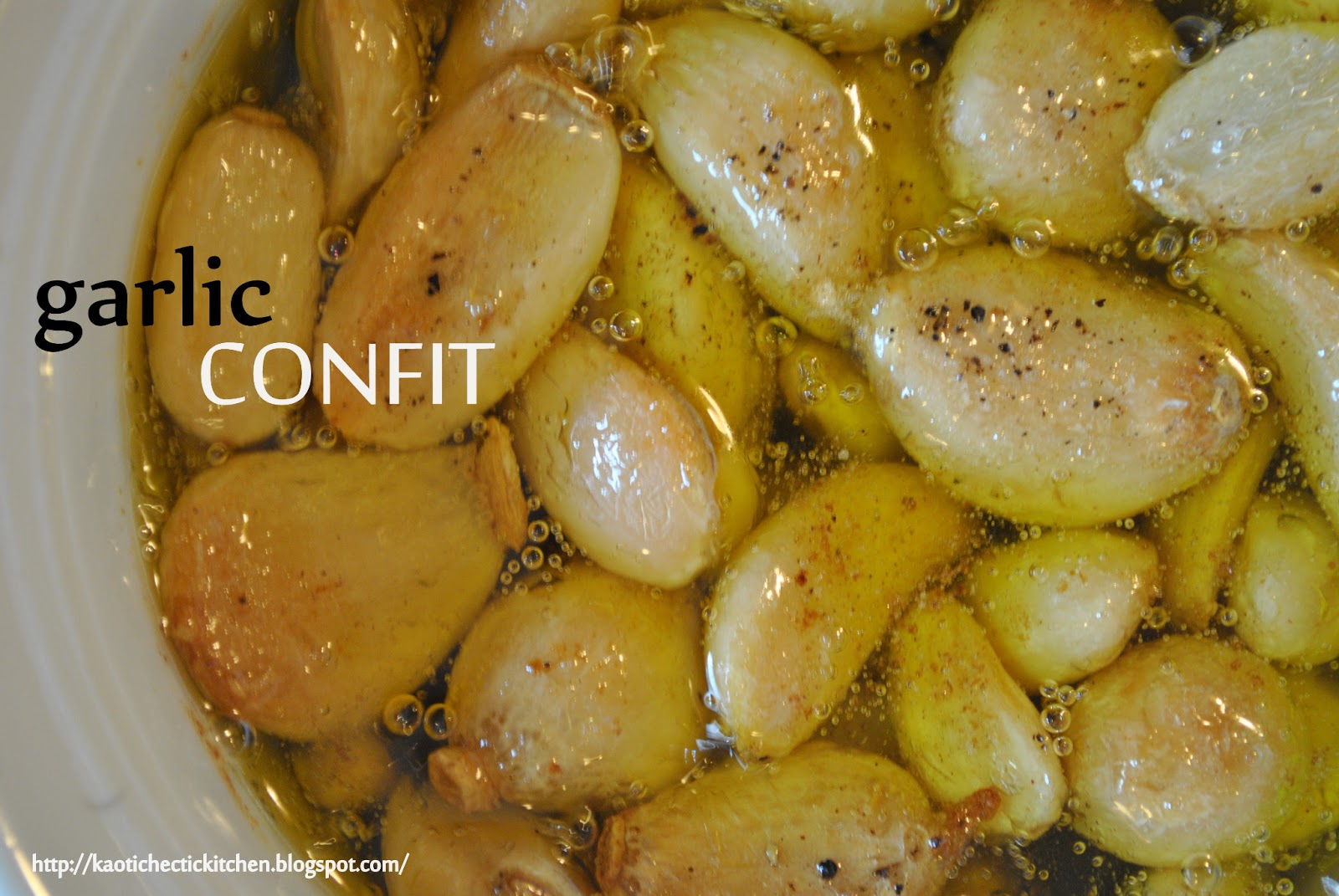 easy garlic confit
