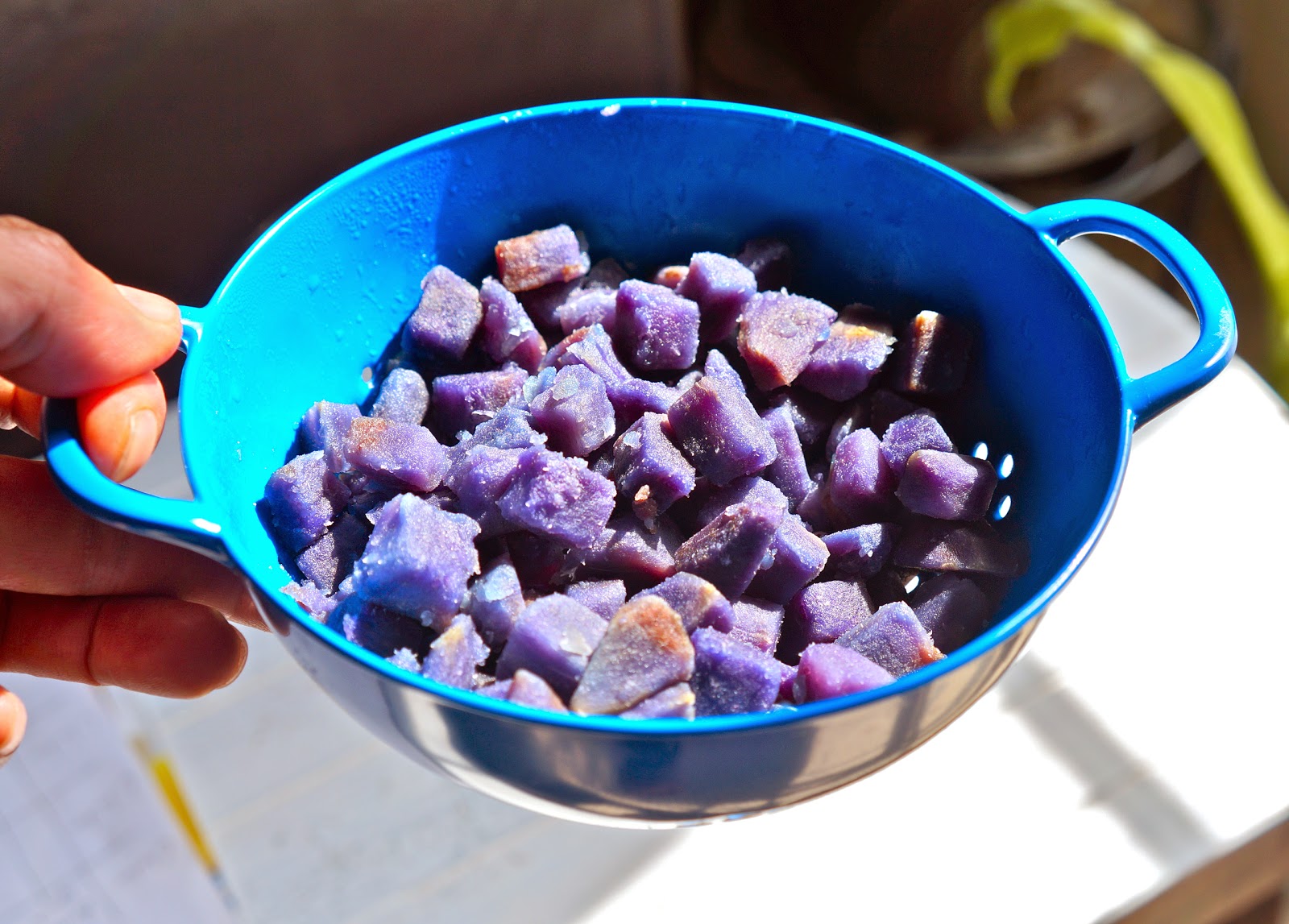 purple yam salad