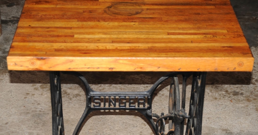Rhino's Relics SOLD Antique Singer Sewing Machine Base with Hardwood Table