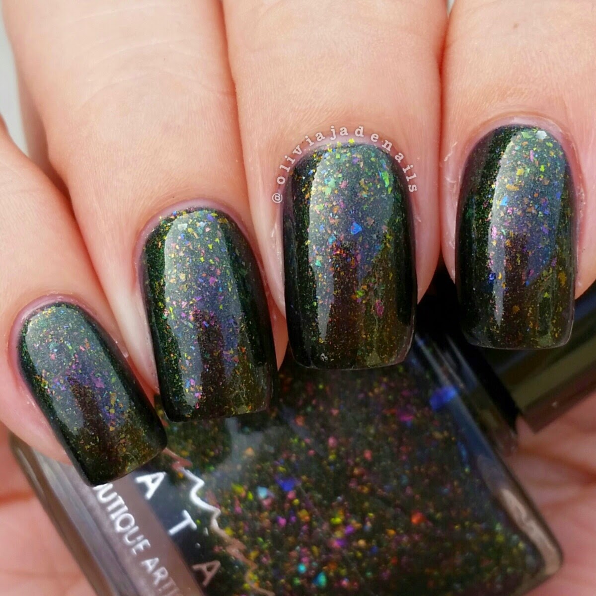Femme Fatale Cosmetics Melobasina swatched by Olivia Jade Nails
