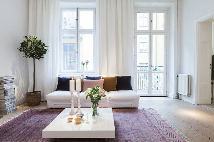 Casa vik: hänga långa gardiner