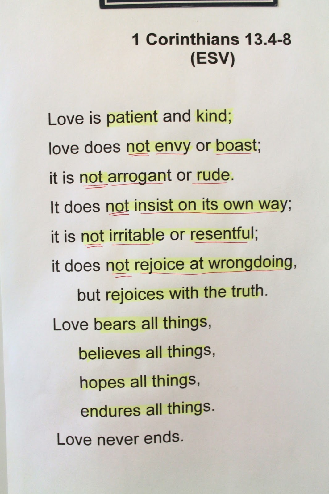 Mullin It Over Demonstrating God S Love 1 Corinthians 13 A Family Activity