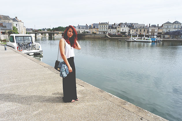 chanel bag, drop dead, enjoyk, h&m, minimalist outfits, Newloook, ootd, palmier, red hair, Sarthe, save the friday, tropical outfits, urban outfits, summer outfits, miss guided, sandal newlook, 