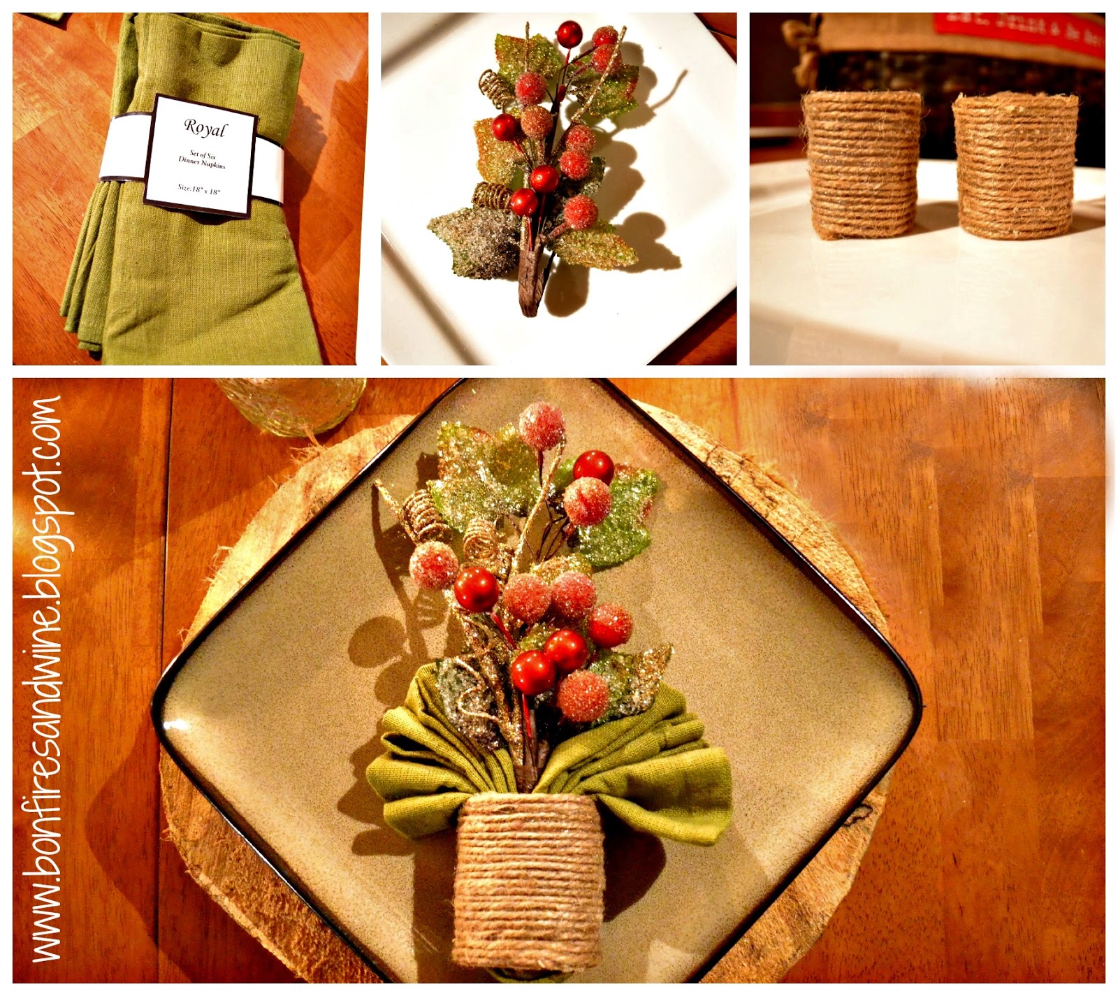 Bonfires and Wine Our Woodland Christmas Table