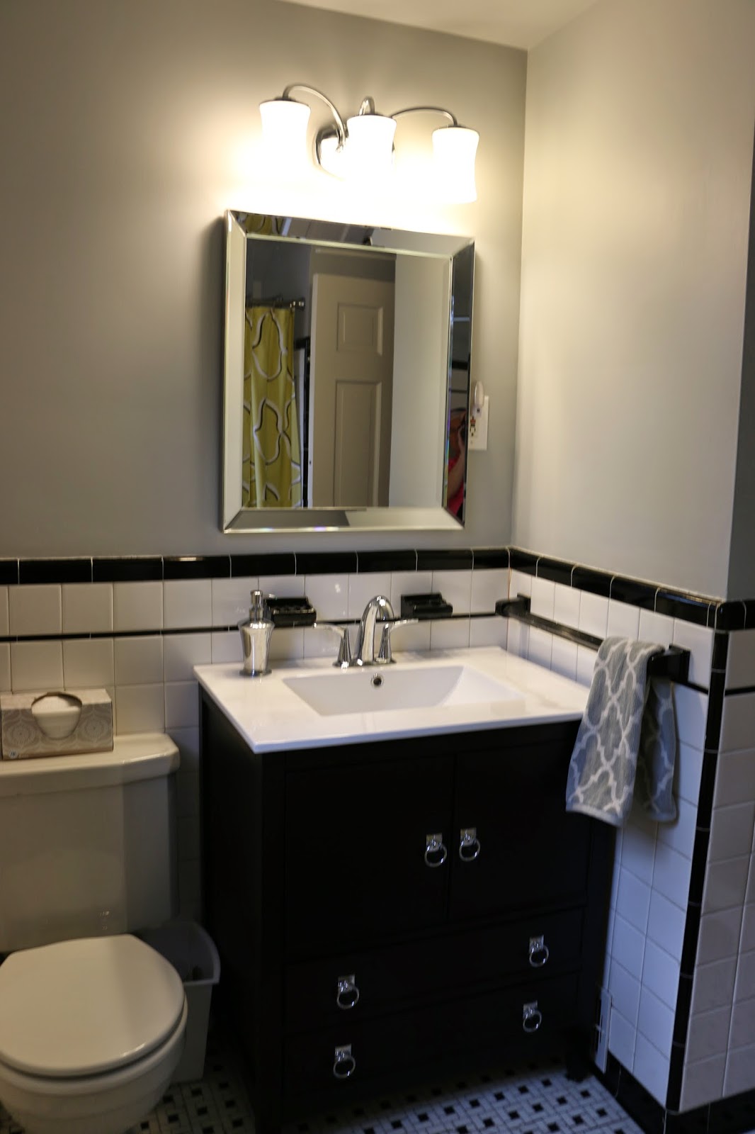 HOUSEography A Modern Vanity {Hall Bath}