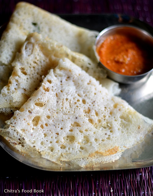 Rice Flour Dosa, Rice Koozh Recipe Easy Breakfast Recipes Chitra's