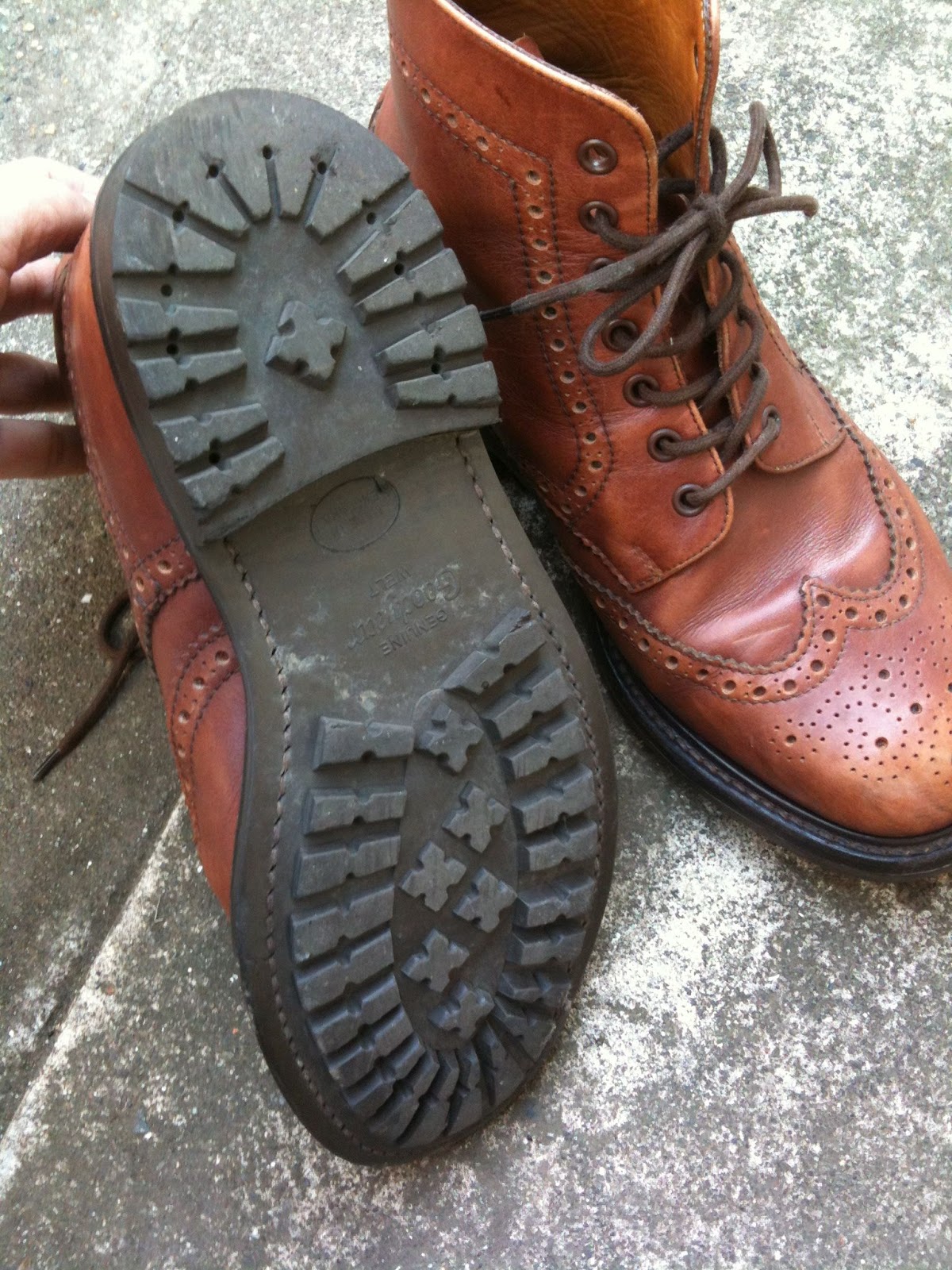 mille plateaux Sanders Cheltenham (Full Brogue Derby Boot)