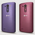 LG G3 Burgundy Red and Moon Violet will be available this month.