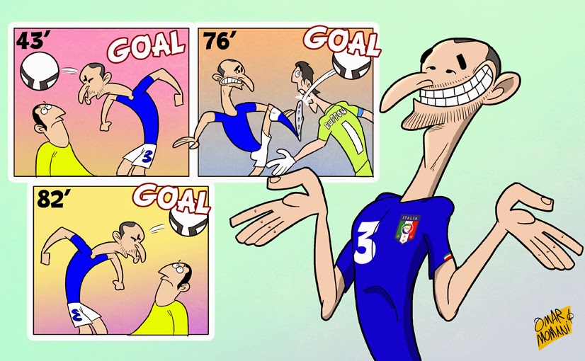 Кьеллини оформляет «неловкий» хет-трик