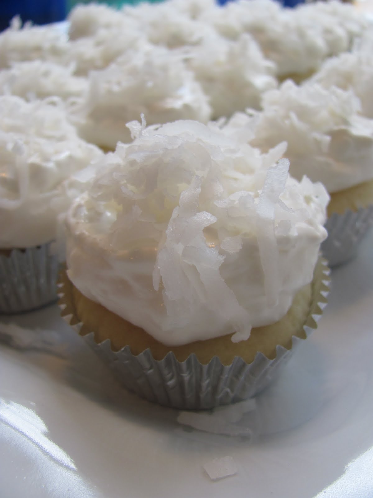 Real Kitchen. Real Life. Coconut Cupcakes with Sour Cream Icing