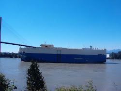 An Ocean-Going Ship on the Fraser