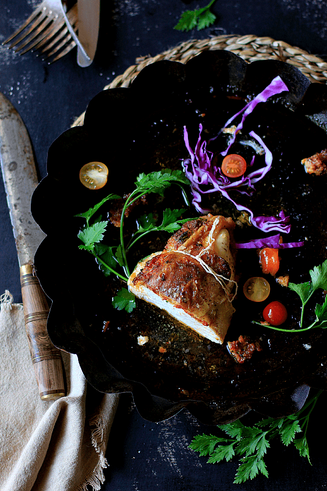 LA COCINA DE BABEL Pollo relleno de chorizo {Tan solo un pequeño giro}