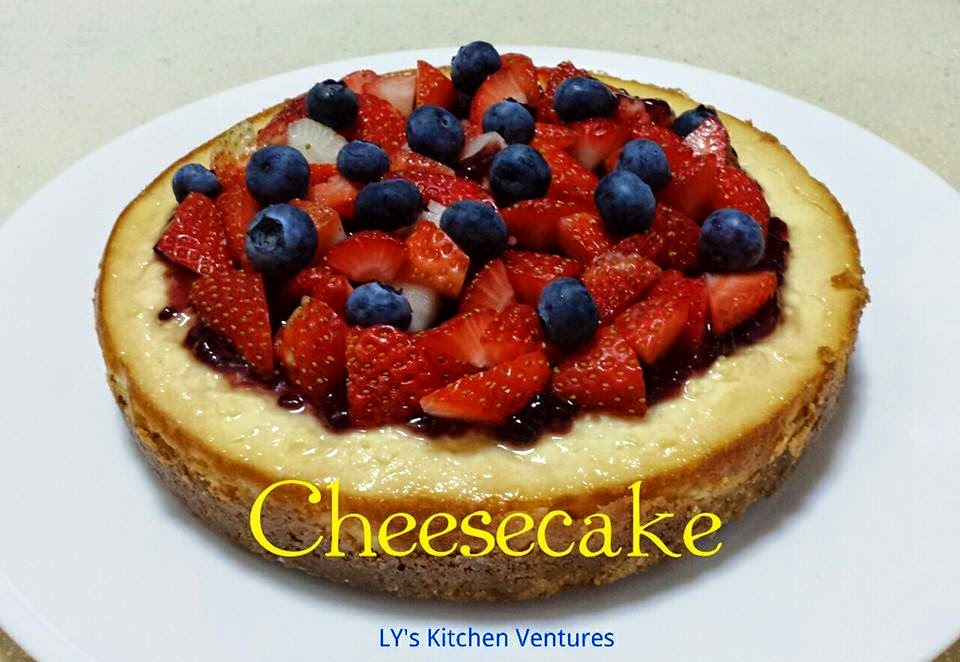 LY's Kitchen Ventures Easy Cheesecake