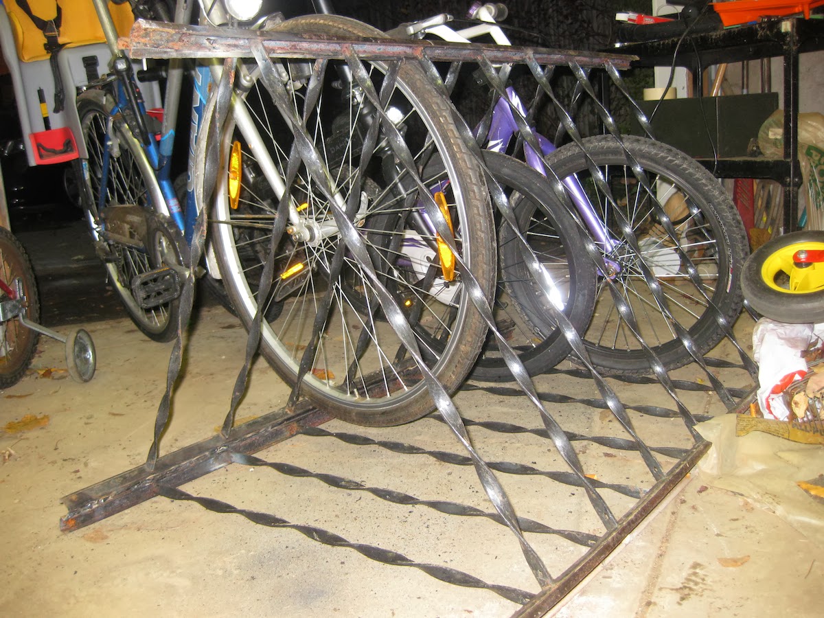 Magic Smoke Bike Rack From Scrap Fence