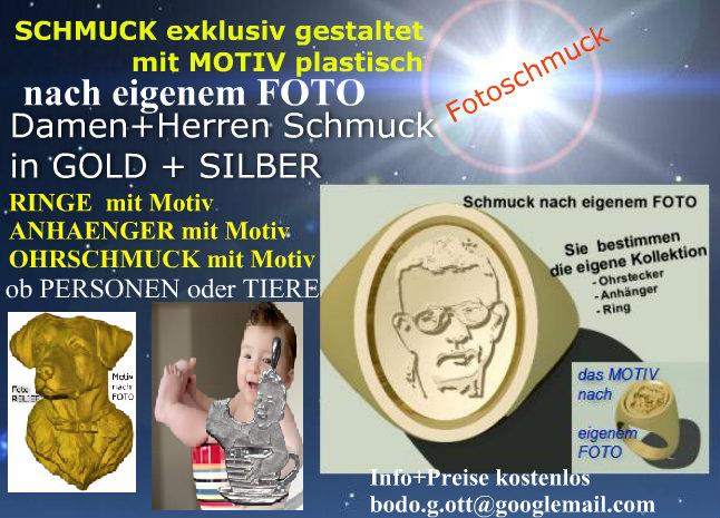 Schmuck nach Foto mit 3-D Motiv individuell