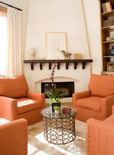 Interior Rumah Minimalis Konsep Orange