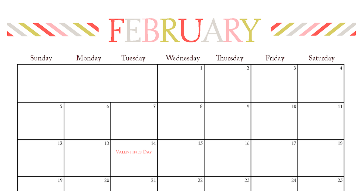 The Blogging Pastors Wife Printable Calendars for February 2012