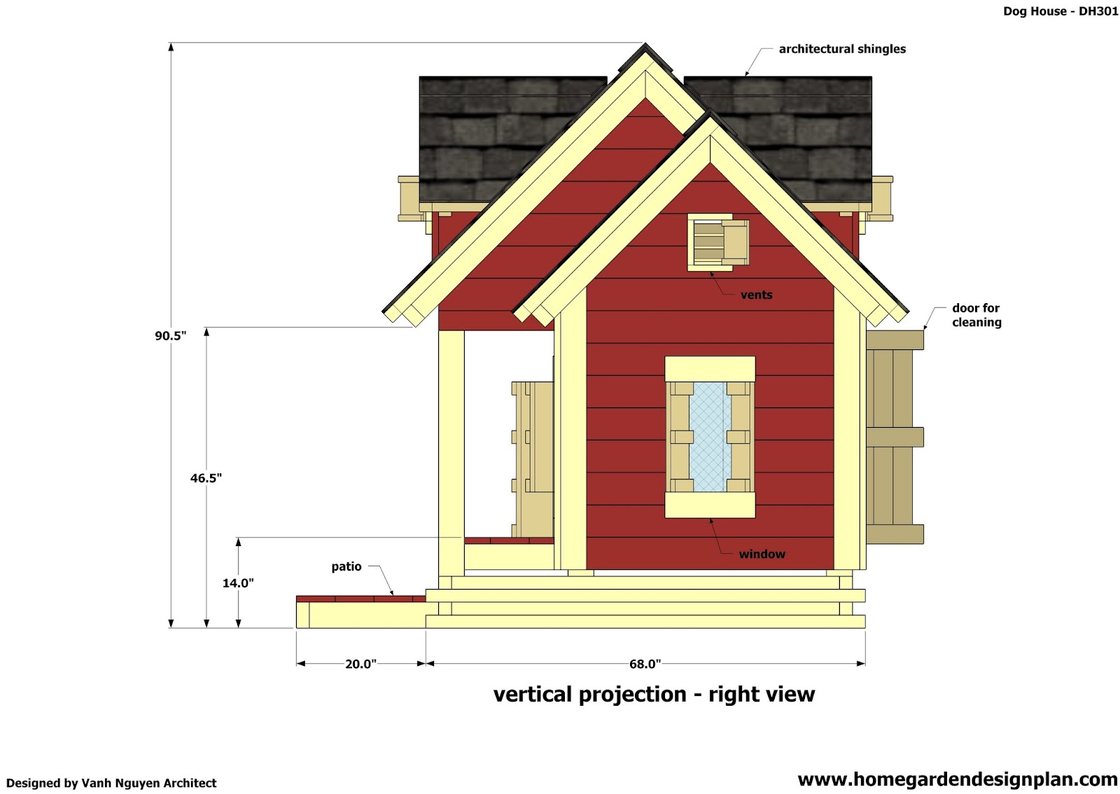 plans for wood dog house