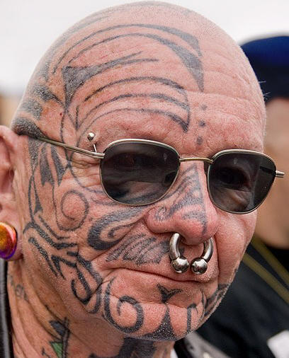 extreme tattoos and piercings. Extreme Face Tattoos and