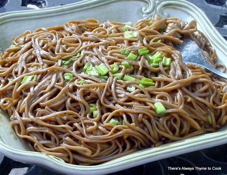 There's always thyme to cook... Spicy Cold Soba Noodles