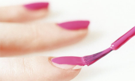 ACRYLIC NAILS: Applying Nail Polish - ACRYLIC NAILS