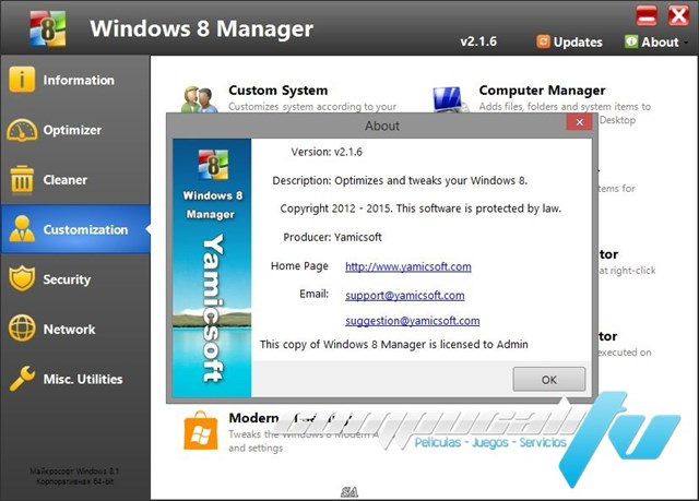 Windows 8 Manager 2.1 Full Final Optimiza y Limpia