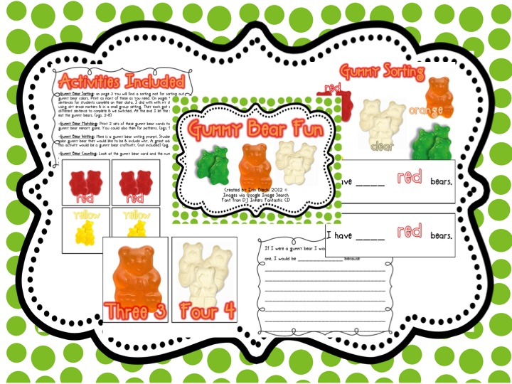 Gummy bear lesson