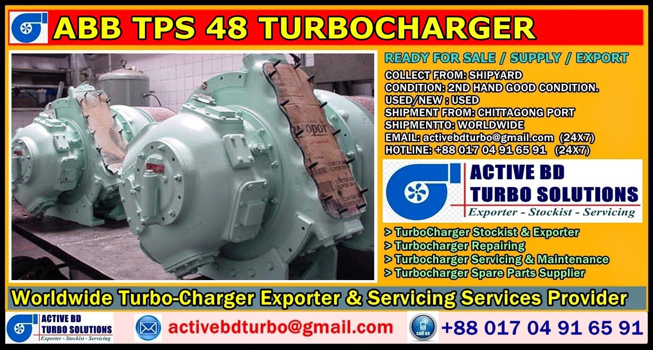 ABB TPS 48 TURBOCHARGER ACTIVE BD TURBO SOLUTIONS