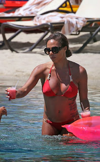 Sydney Leroux Red Bikini Hawaii