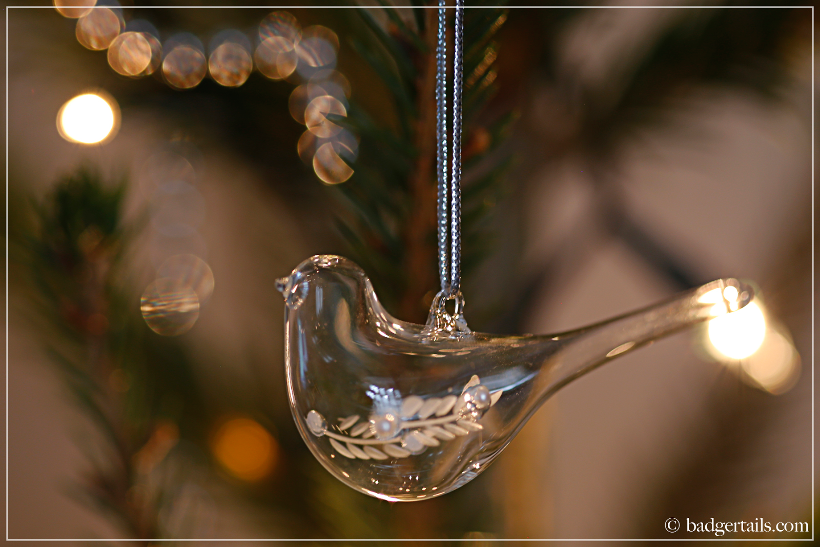 Glass Bird Christmas Tree Decoration