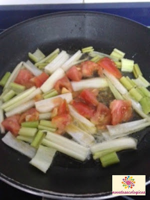 verduras para risoto arroz brilante
