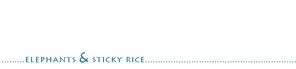 elephants and sticky rice