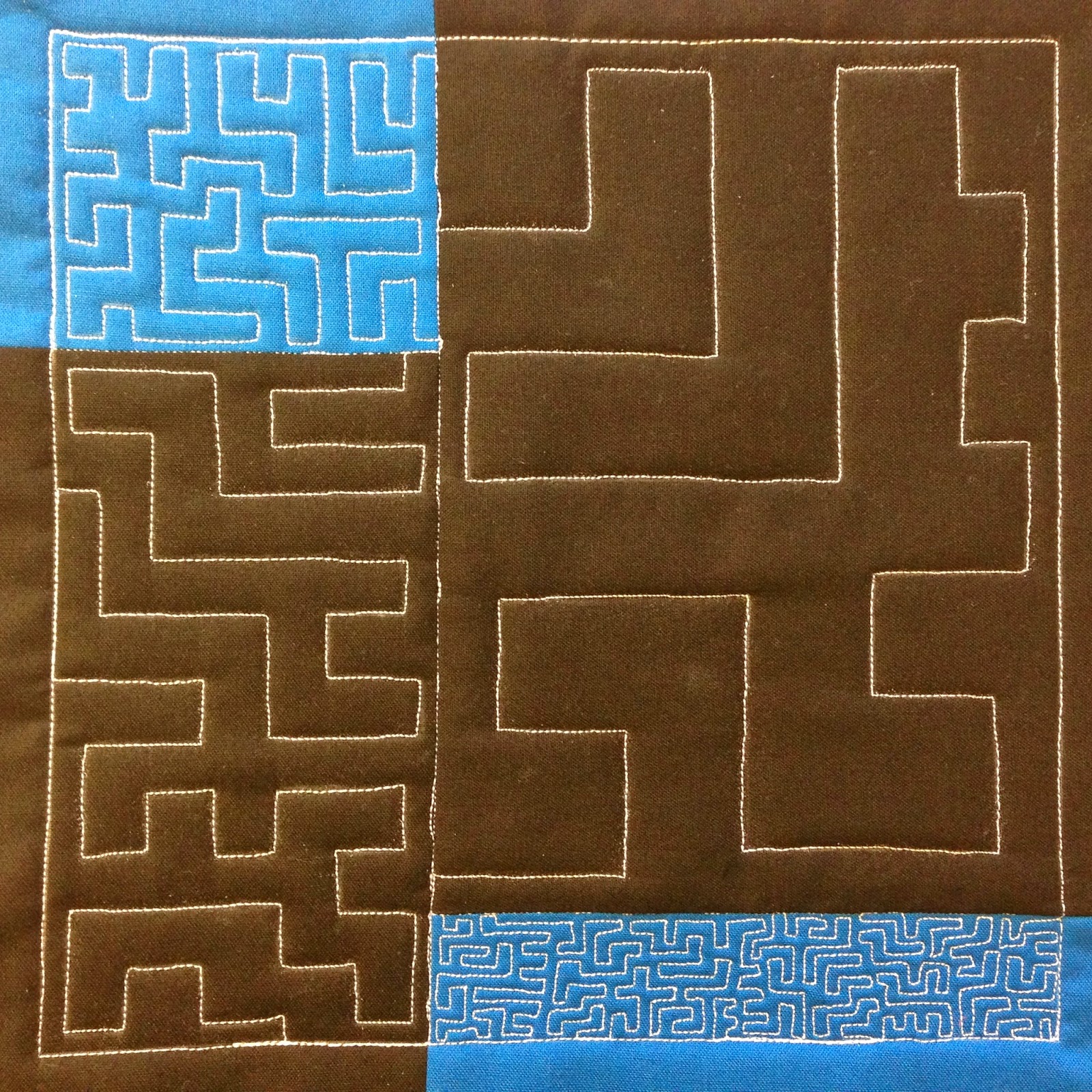 The Free Motion Quilting Project 17. Quilt Circuit Board over a