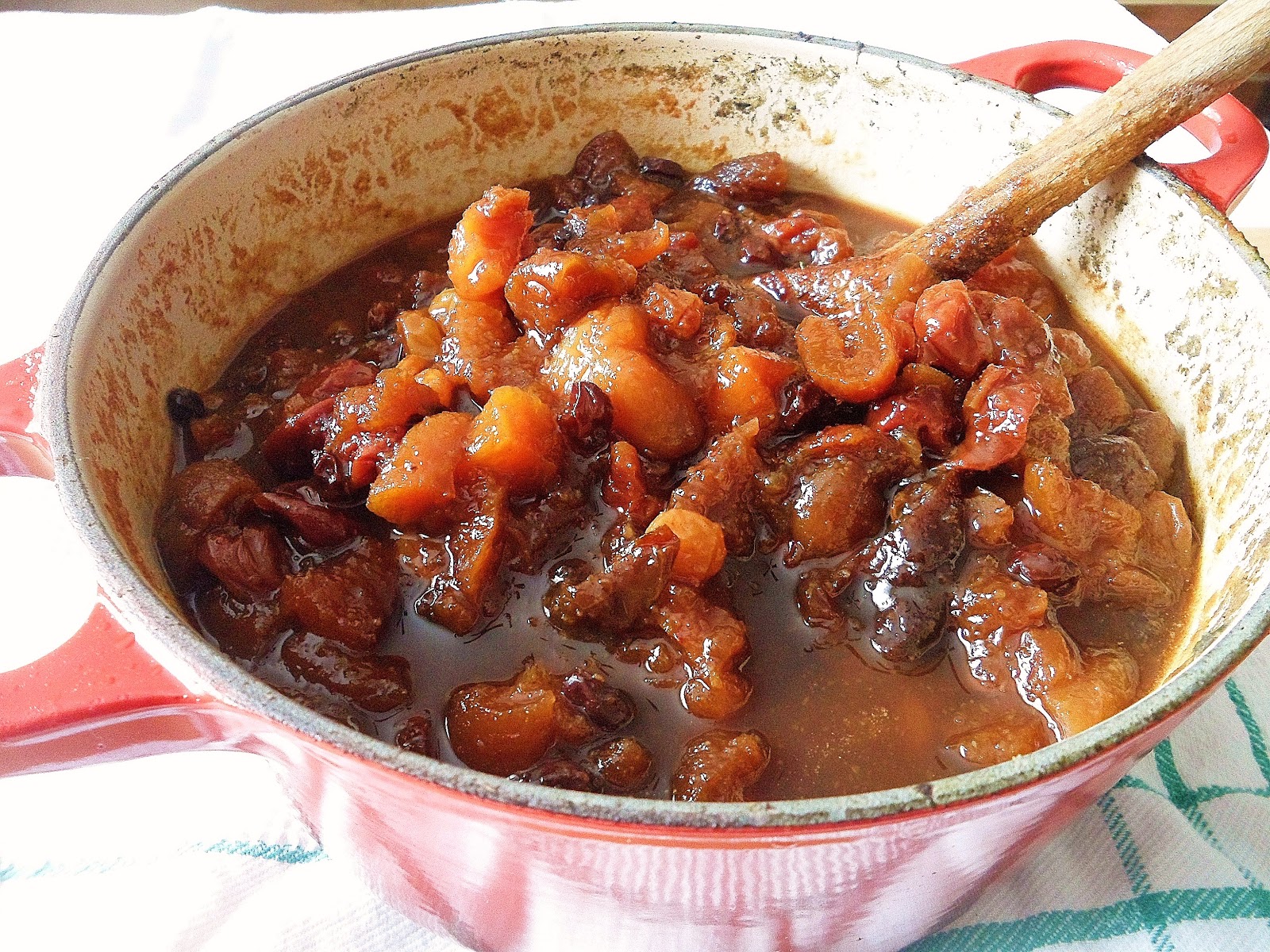 Sage Trifle Apricot Chutney