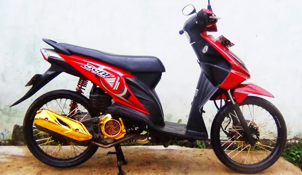 Modifikasi Honda BeAT Karburator Dengan Velg Ring 17 Jari Jari - GO-GOBLOG