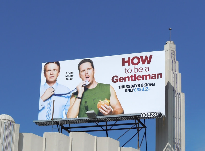 How to be a Gentleman TV billboard