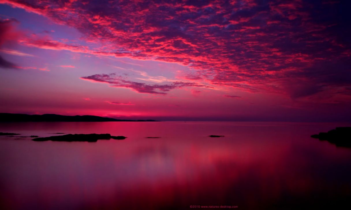 Pink Skies Over the Ocean Desktop Background 1280x800 pixels Pink Skies Over the Ocean Desktop Background 1280x800 pixels