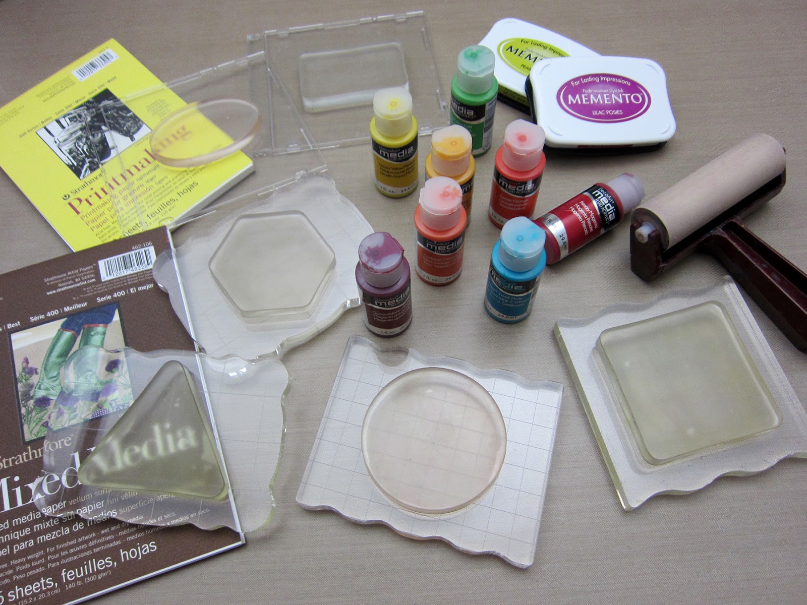 Printing with Gelli Arts® Gelli® Printed Planners & Travel Totes!